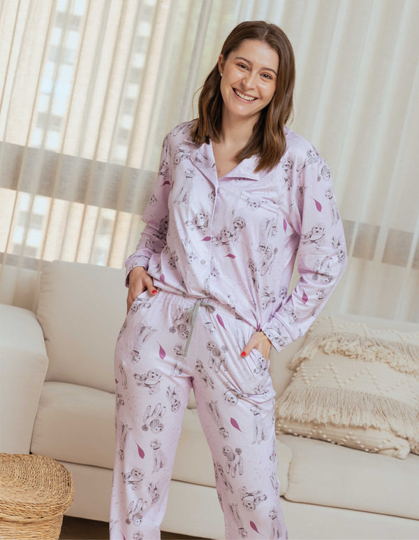 POODLES PAJAMA SET PL0357